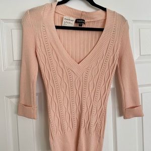 Bebe pink Vneck sweater